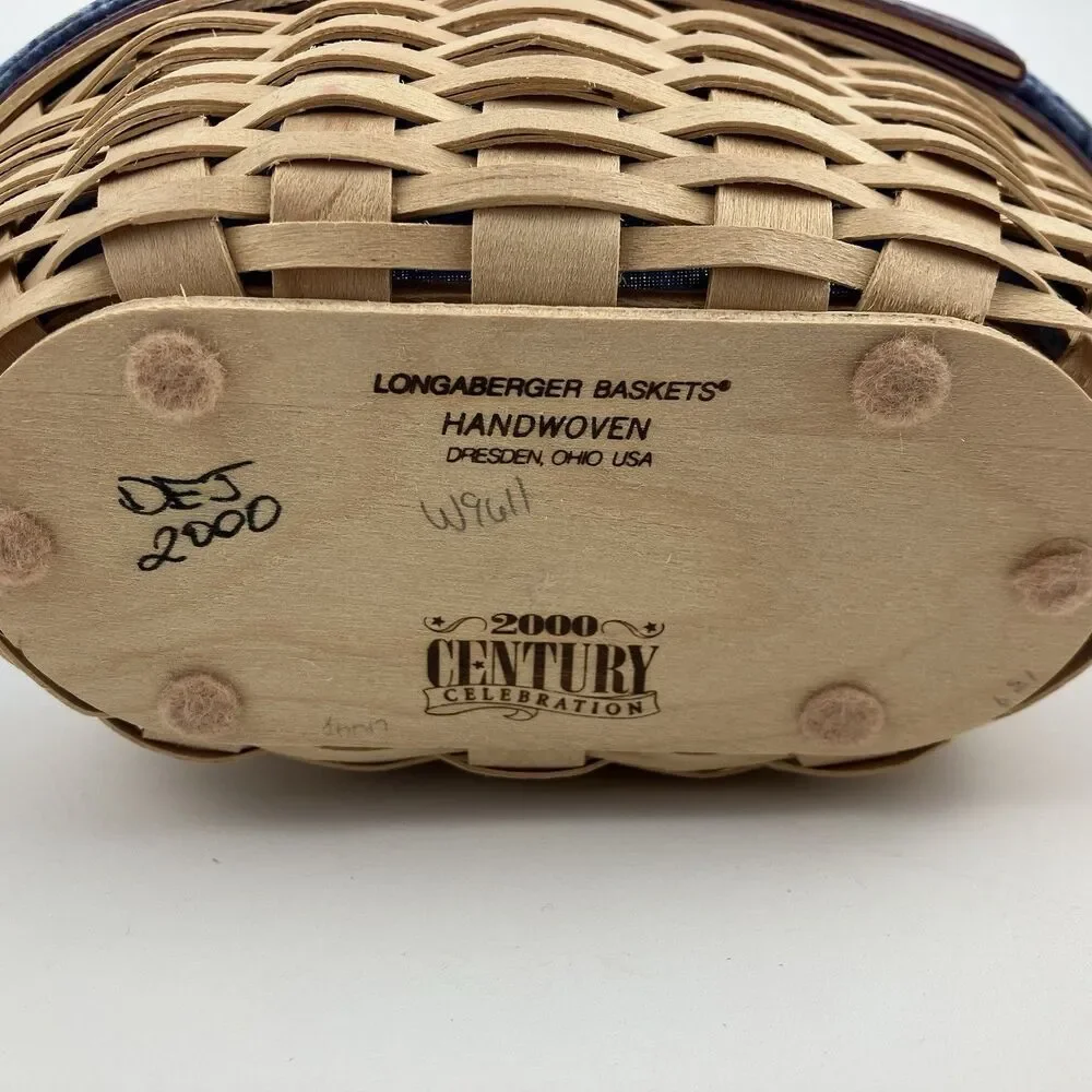 Longaberger Century Celebration Basket Set 2000 | /w Lid 8